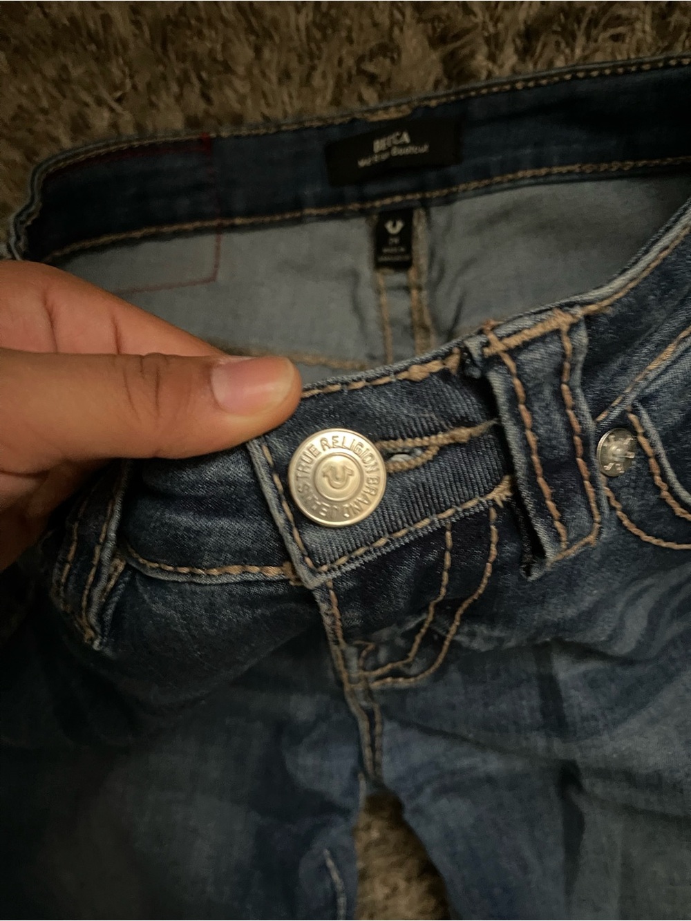 True Religion Women’s Dark Blue Bootcut Jeans - Picture 7 of 7